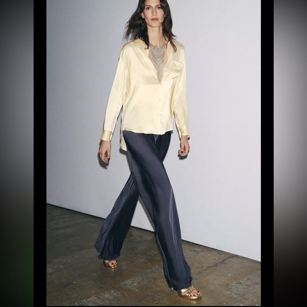 Zara flare satin pants 8243/100/409